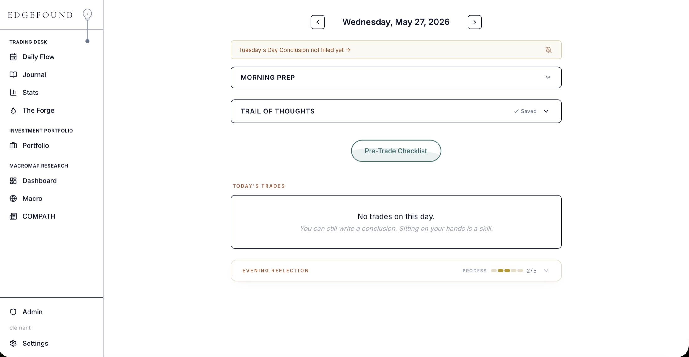 EdgeFound Daily Flow
